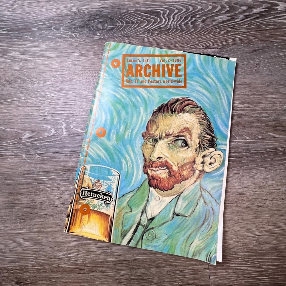 Lürzer's Archive Magazine‎ Vol 2 1986 Van Gogh Heineken Cover Vintage Ads Design